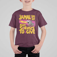 Jamal Has So Many Sorries To Give T Shirt For Kid Funny Fire Breathing Hammerhead Shark Gamer
