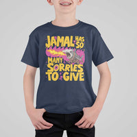 Jamal Has So Many Sorries To Give T Shirt For Kid Funny Fire Breathing Hammerhead Shark Gamer