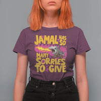 Jamal Has So Many Sorries To Give T Shirt For Women Funny Fire Breathing Hammerhead Shark Gamer