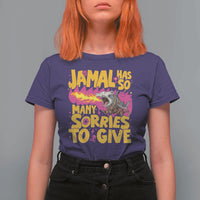 Jamal Has So Many Sorries To Give T Shirt For Women Funny Fire Breathing Hammerhead Shark Gamer