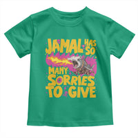 Jamal Has So Many Sorries To Give Toddler T Shirt Funny Fire Breathing Hammerhead Shark Gamer