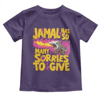 Jamal Has So Many Sorries To Give Toddler T Shirt Funny Fire Breathing Hammerhead Shark Gamer