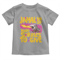 Jamal Has So Many Sorries To Give Toddler T Shirt Funny Fire Breathing Hammerhead Shark Gamer