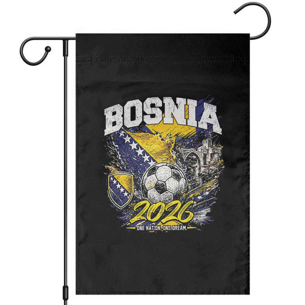 Bosnia Soccer Jersey Pride 2026 Garden Flag One Nation One Dream Heritage Football Sports Fan