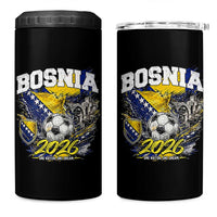 Bosnia Soccer Jersey Pride 2026 4 in 1 Can Cooler Tumbler One Nation One Dream Heritage Football Sports Fan