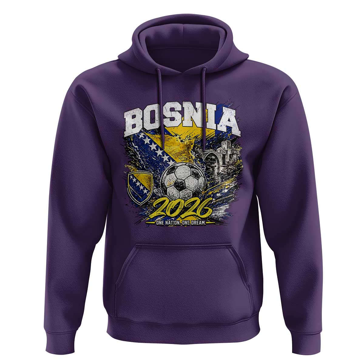 Bosnia Soccer Jersey Pride 2026 Hoodie One Nation One Dream Heritage Football Sports Fan