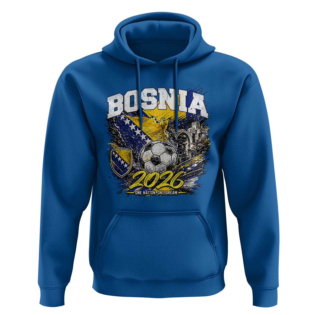 Bosnia Soccer Jersey Pride 2026 Hoodie One Nation One Dream Heritage Football Sports Fan