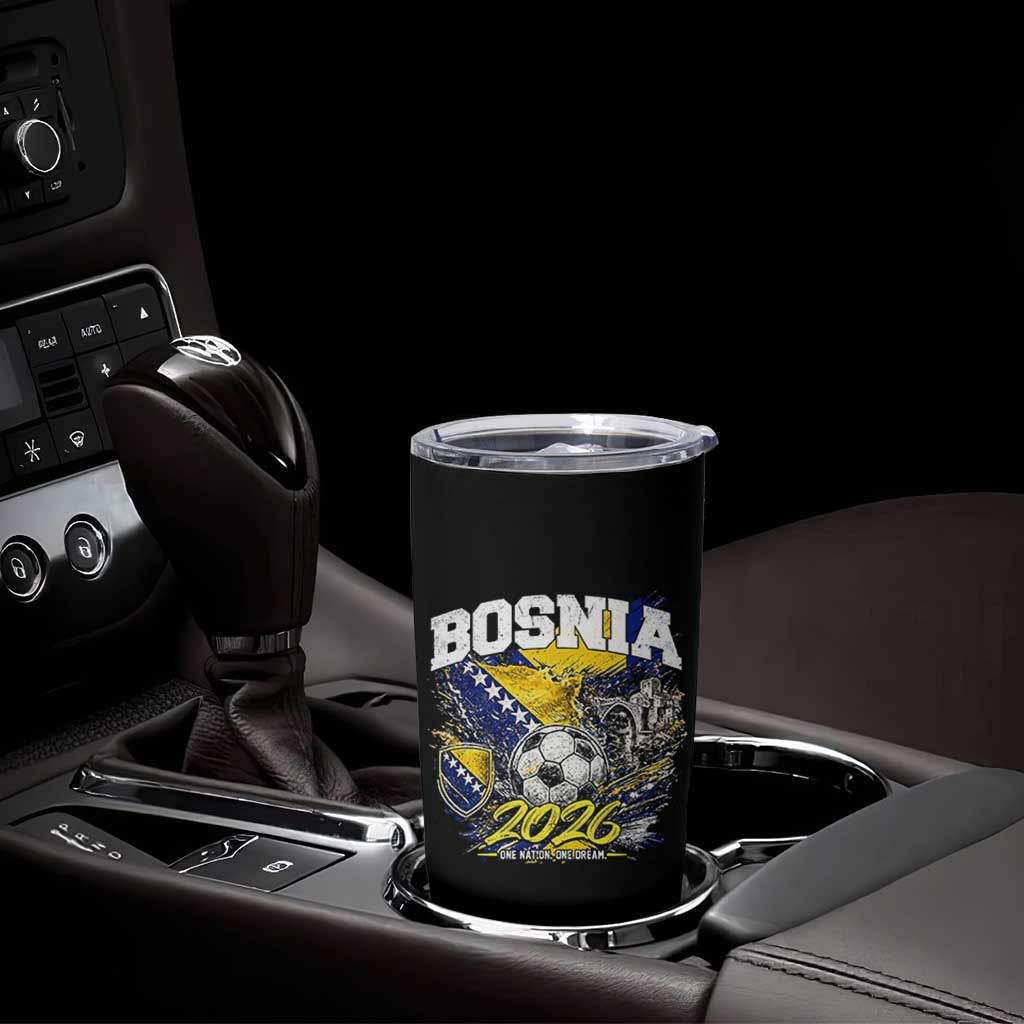 Bosnia Soccer Jersey Pride 2026 Tumbler Cup One Nation One Dream Heritage Football Sports Fan