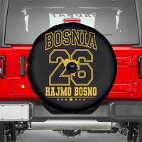 Lets Go Bosnia 2026 Hajmo Bosno Vintage Varsity Sports Style Spare Tire Cover Bosnia Herzegovina Map Soccer Lover Football Fan