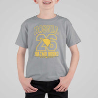 Lets Go Bosnia 2026 Hajmo Bosno Vintage Varsity Sports Style T Shirt For Kid Bosnia Herzegovina Map Soccer Lover Football Fan