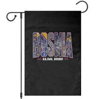 Lets Go Bosnia Heritage Hajmo Bosno Cultural Mosaic Pattern Garden Flag Bosnia Herzegovina Map Soccer Lover Football Fan