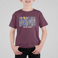 Lets Go Bosnia Heritage Hajmo Bosno Cultural Mosaic Pattern T Shirt For Kid Bosnia Herzegovina Map Soccer Lover Football Fan
