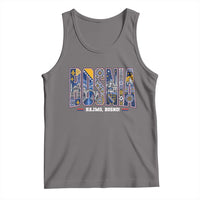 Lets Go Bosnia Heritage Hajmo Bosno Cultural Mosaic Pattern Tank Top Bosnia Herzegovina Map Soccer Lover Football Fan