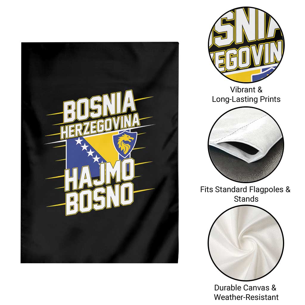 Lets Go Bosnia Herzegovina Hajmo Bosno Dragon Shield Garden Flag Soccer Team Pride Football Fan Heritage