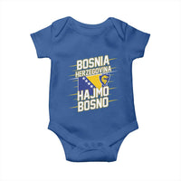 Lets Go Bosnia Herzegovina Hajmo Bosno Dragon Shield Baby Onesie Soccer Team Pride Football Fan Heritage
