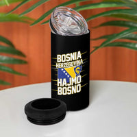 Lets Go Bosnia Herzegovina Hajmo Bosno Dragon Shield 4 in 1 Can Cooler Tumbler Soccer Team Pride Football Fan Heritage