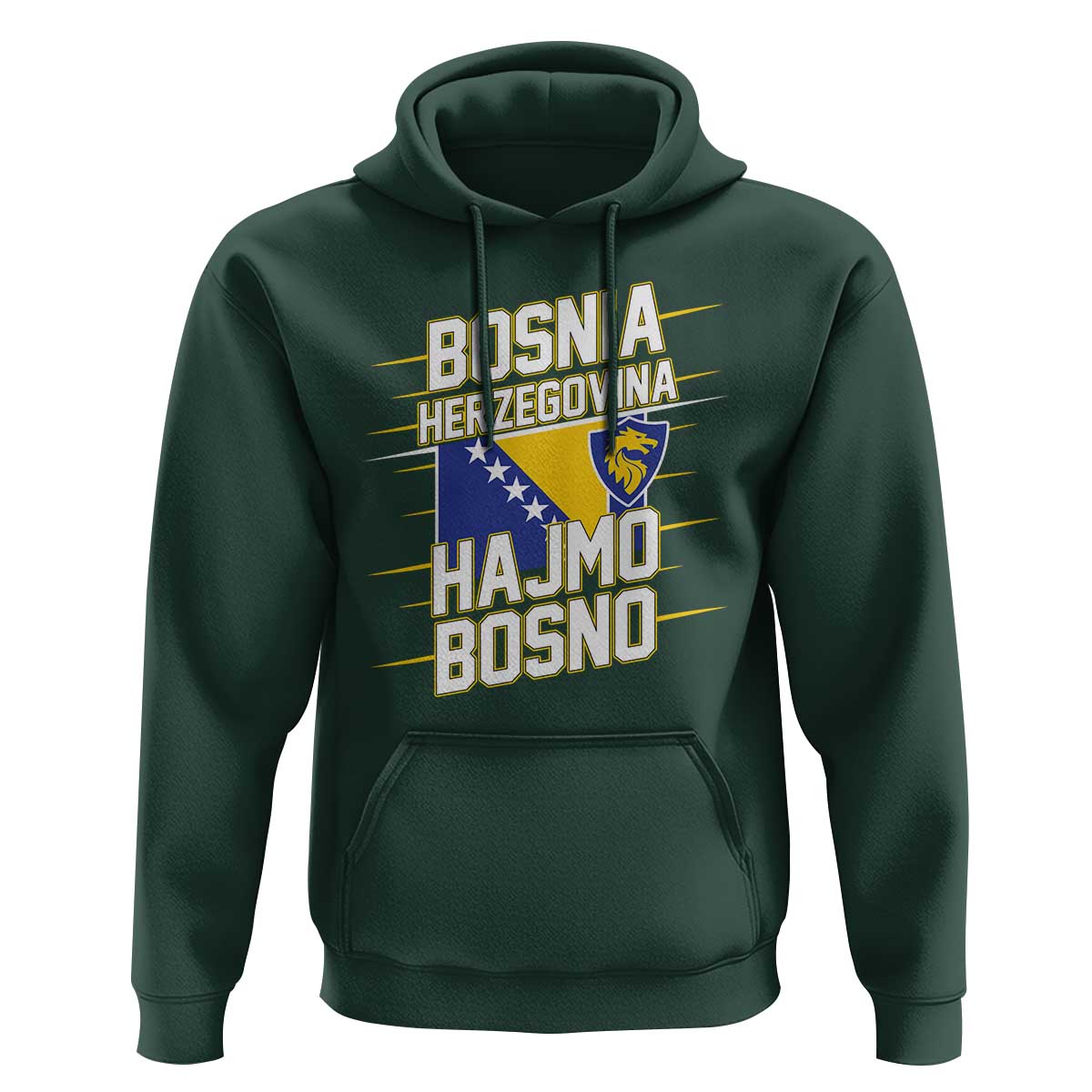Lets Go Bosnia Herzegovina Hajmo Bosno Dragon Shield Hoodie Soccer Team Pride Football Fan Heritage