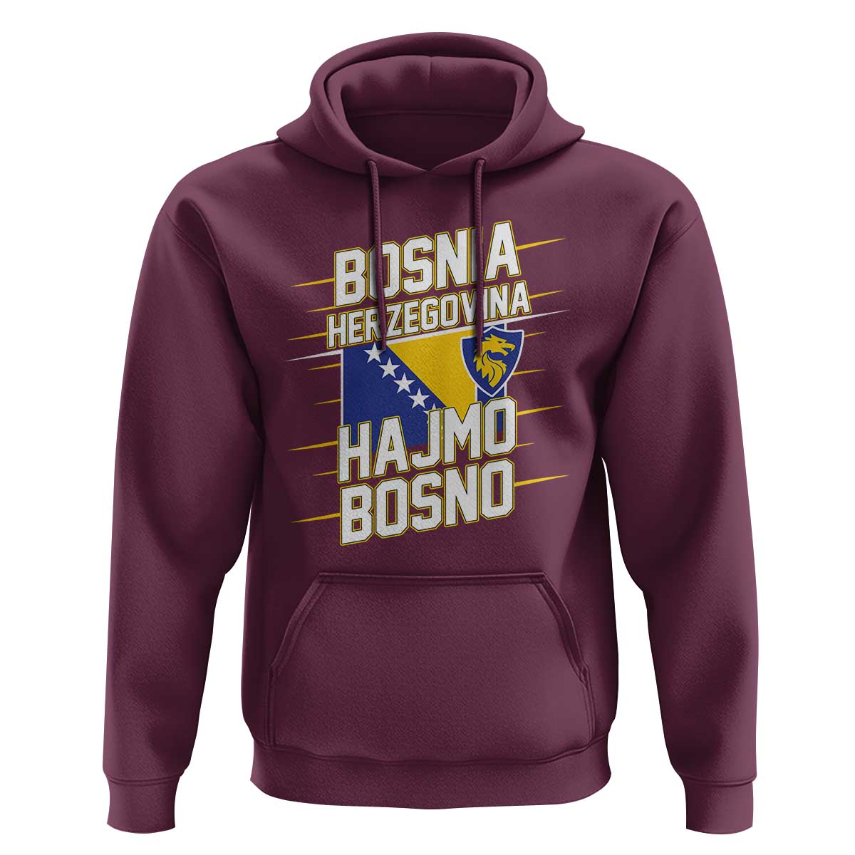 Lets Go Bosnia Herzegovina Hajmo Bosno Dragon Shield Hoodie Soccer Team Pride Football Fan Heritage