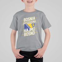 Lets Go Bosnia Herzegovina Hajmo Bosno Dragon Shield T Shirt For Kid Soccer Team Pride Football Fan Heritage