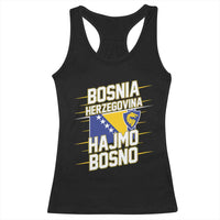 Lets Go Bosnia Herzegovina Hajmo Bosno Dragon Shield Racerback Tank Top Soccer Team Pride Football Fan Heritage
