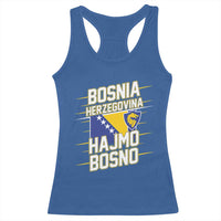 Lets Go Bosnia Herzegovina Hajmo Bosno Dragon Shield Racerback Tank Top Soccer Team Pride Football Fan Heritage