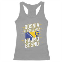 Lets Go Bosnia Herzegovina Hajmo Bosno Dragon Shield Racerback Tank Top Soccer Team Pride Football Fan Heritage