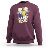 Lets Go Bosnia Herzegovina Hajmo Bosno Dragon Shield Sweatshirt Soccer Team Pride Football Fan Heritage