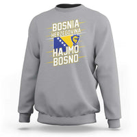 Lets Go Bosnia Herzegovina Hajmo Bosno Dragon Shield Sweatshirt Soccer Team Pride Football Fan Heritage