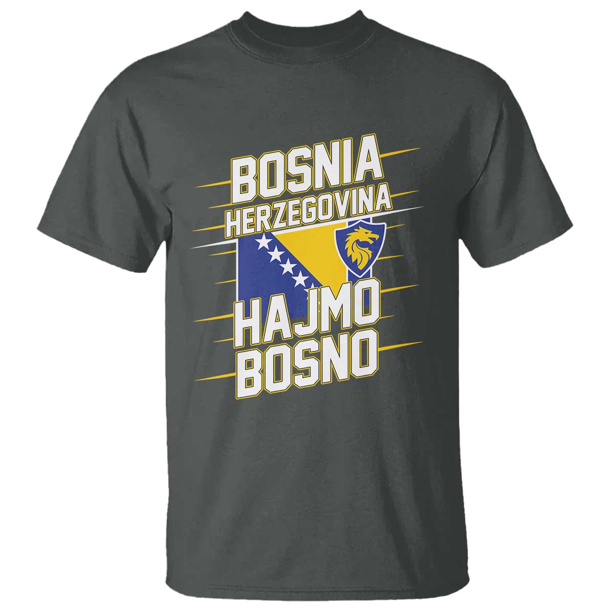 Lets Go Bosnia Herzegovina Hajmo Bosno Dragon Shield T Shirt Soccer Team Pride Football Fan Heritage