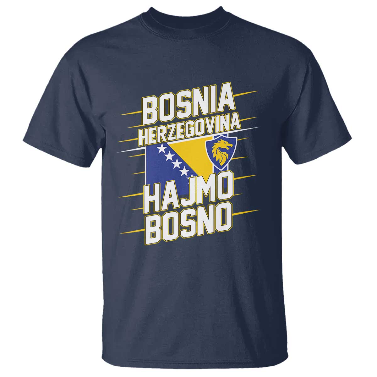 Lets Go Bosnia Herzegovina Hajmo Bosno Dragon Shield T Shirt Soccer Team Pride Football Fan Heritage
