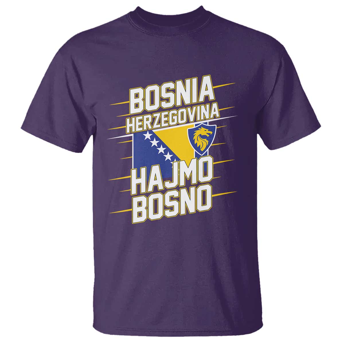 Lets Go Bosnia Herzegovina Hajmo Bosno Dragon Shield T Shirt Soccer Team Pride Football Fan Heritage