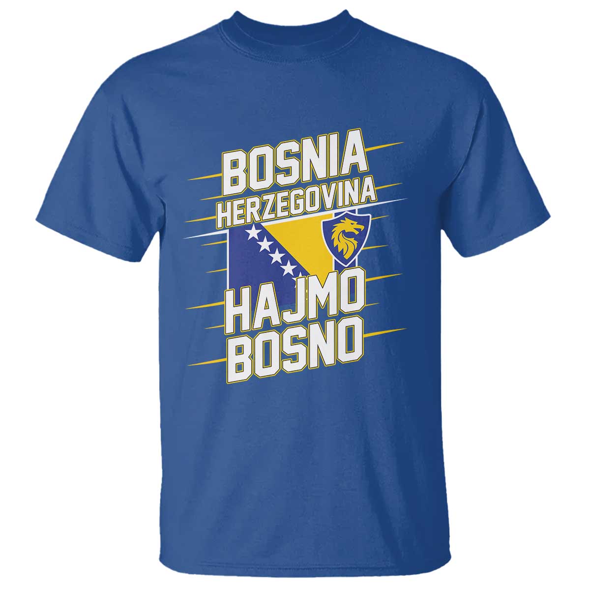 Lets Go Bosnia Herzegovina Hajmo Bosno Dragon Shield T Shirt Soccer Team Pride Football Fan Heritage
