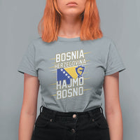 Lets Go Bosnia Herzegovina Hajmo Bosno Dragon Shield T Shirt For Women Soccer Team Pride Football Fan Heritage