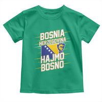 Lets Go Bosnia Herzegovina Hajmo Bosno Dragon Shield Toddler T Shirt Soccer Team Pride Football Fan Heritage