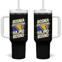 Lets Go Bosnia Herzegovina Hajmo Bosno Dragon Shield Tumbler With Handle Soccer Team Pride Football Fan Heritage