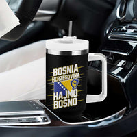 Lets Go Bosnia Herzegovina Hajmo Bosno Dragon Shield Tumbler With Handle Soccer Team Pride Football Fan Heritage