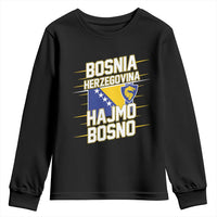 Lets Go Bosnia Herzegovina Hajmo Bosno Dragon Shield Youth Sweatshirt Soccer Team Pride Football Fan Heritage