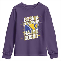 Lets Go Bosnia Herzegovina Hajmo Bosno Dragon Shield Youth Sweatshirt Soccer Team Pride Football Fan Heritage