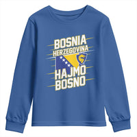 Lets Go Bosnia Herzegovina Hajmo Bosno Dragon Shield Youth Sweatshirt Soccer Team Pride Football Fan Heritage