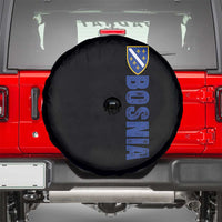 Bosnia Typography Coat of Arms Spare Tire Cover Golden Lily Shield Modern Graphic