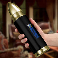 Bosnia Typography Coat of Arms Bullet Tumbler Golden Lily Shield Modern Graphic