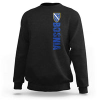 Bosnia Typography Coat of Arms Sweatshirt Golden Lily Shield Modern Graphic