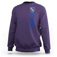 Bosnia Typography Coat of Arms Sweatshirt Golden Lily Shield Modern Graphic