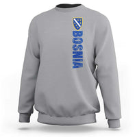 Bosnia Typography Coat of Arms Sweatshirt Golden Lily Shield Modern Graphic