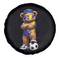 Cool Bosnia Herzegovina Flag Teddy Bear Soccer Fan Spare Tire Cover BIH Bosnian Heritage Football Lovers