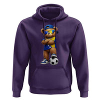 Cool Bosnia Herzegovina Flag Teddy Bear Soccer Fan Hoodie BIH Bosnian Heritage Football Lovers