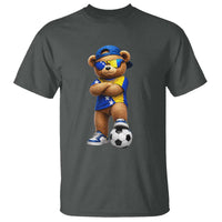 Cool Bosnia Herzegovina Flag Teddy Bear Soccer Fan T Shirt BIH Bosnian Heritage Football Lovers
