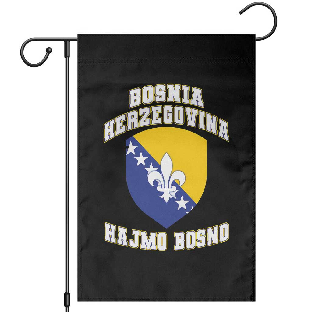 Hajmo Bosno Lets Go Bosnia Herzegovina Flag Garden Flag Golden Lily Soccer Football Fan Athletic Graphic