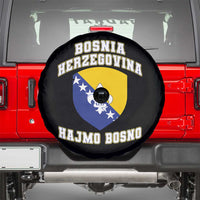 Hajmo Bosno Lets Go Bosnia Herzegovina Flag Spare Tire Cover Golden Lily Soccer Football Fan Athletic Graphic