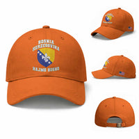 Hajmo Bosno Lets Go Bosnia Herzegovina Flag Baseball Cap Golden Lily Soccer Football Fan Athletic Graphic